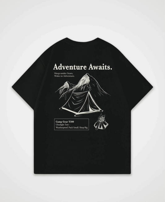 ADVENTURE AWAITS OVERSIZED SHIRT