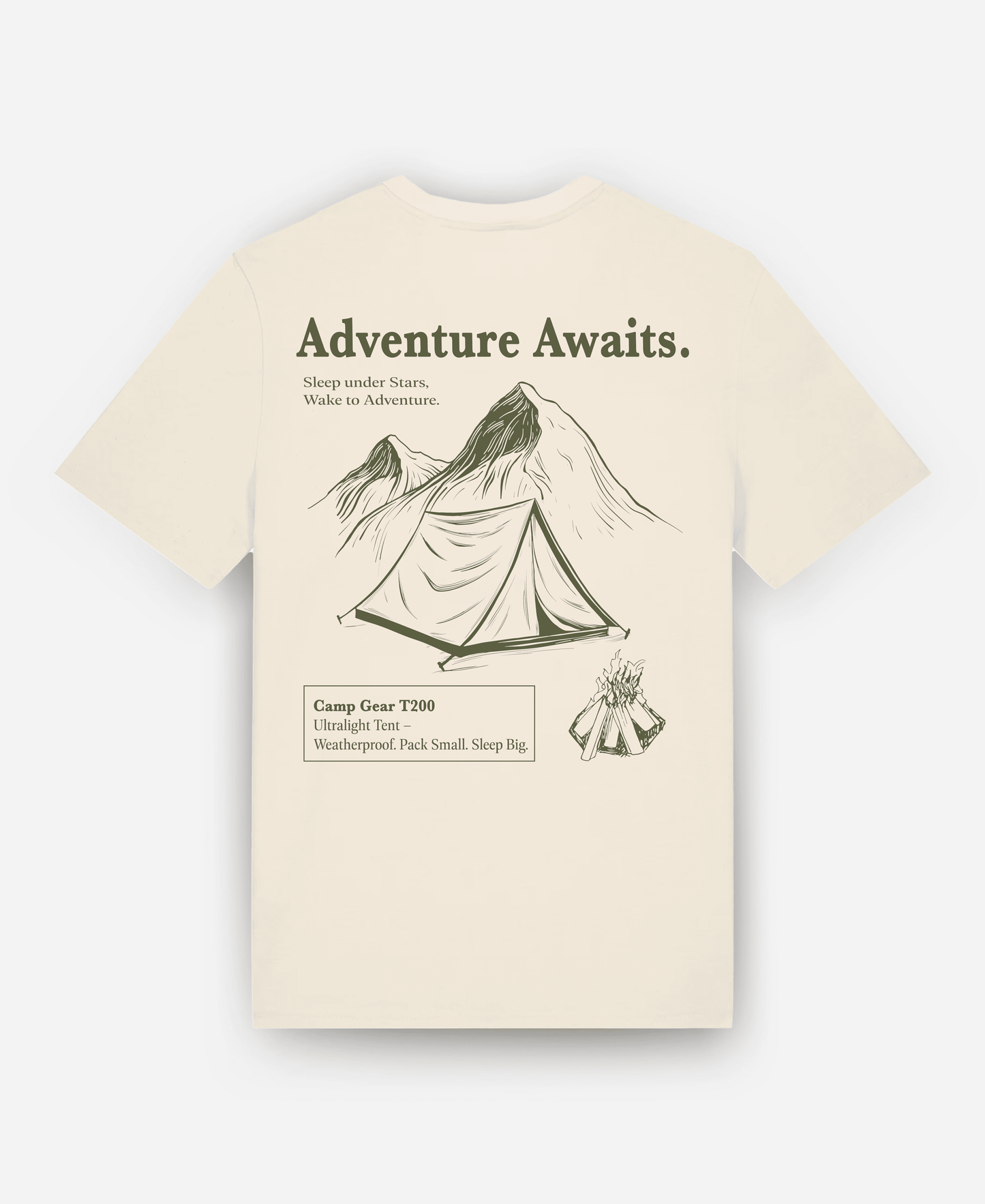 ADVENTURE AWAITS ORGANIC REGULAR SHIRT