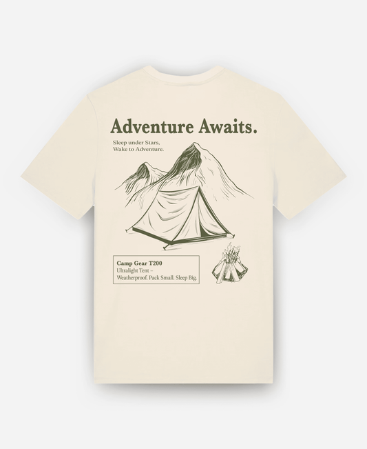 ADVENTURE AWAITS ORGANIC REGULAR SHIRT