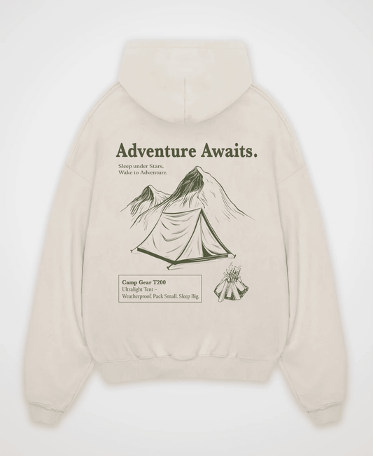 ADVENTURE AWAITS OVERSIZED HOODIE