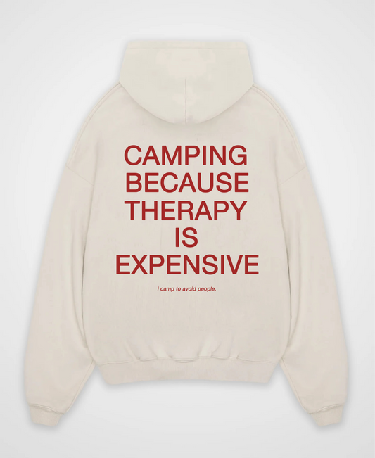 CAMPING BECAUSE OVERSIZED HOODIE