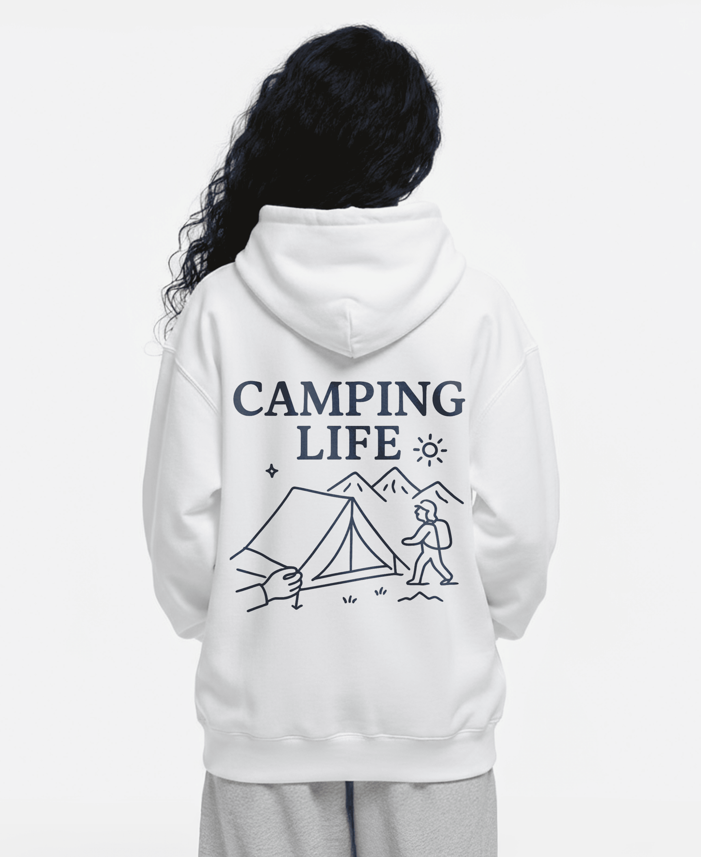 CAMPING LIFE OVERSIZED HOODIE