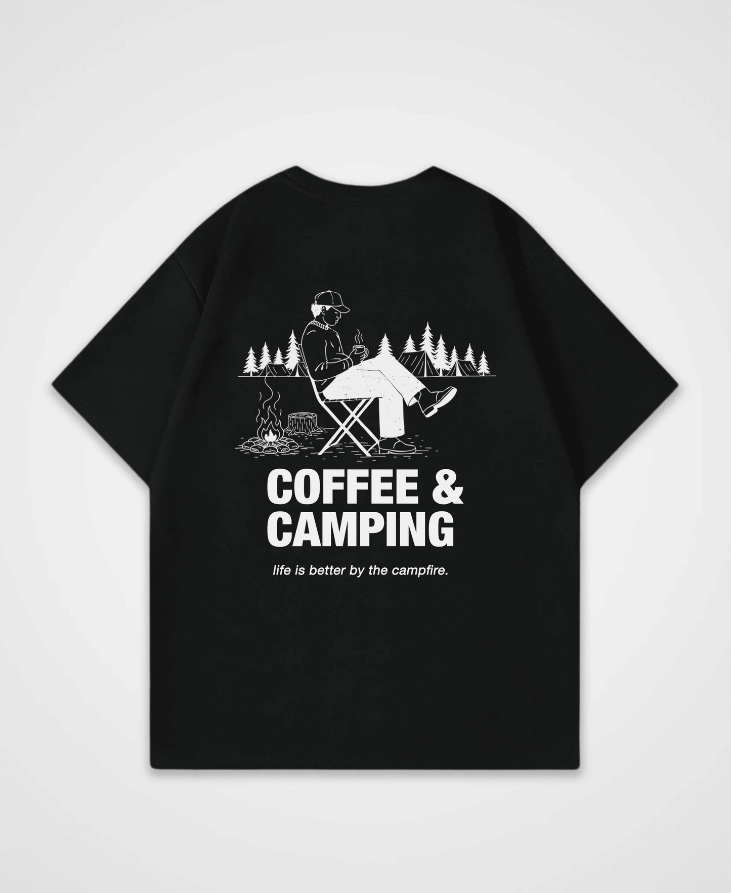 COFFEE & CAMPING OVERSIZED SHIRT