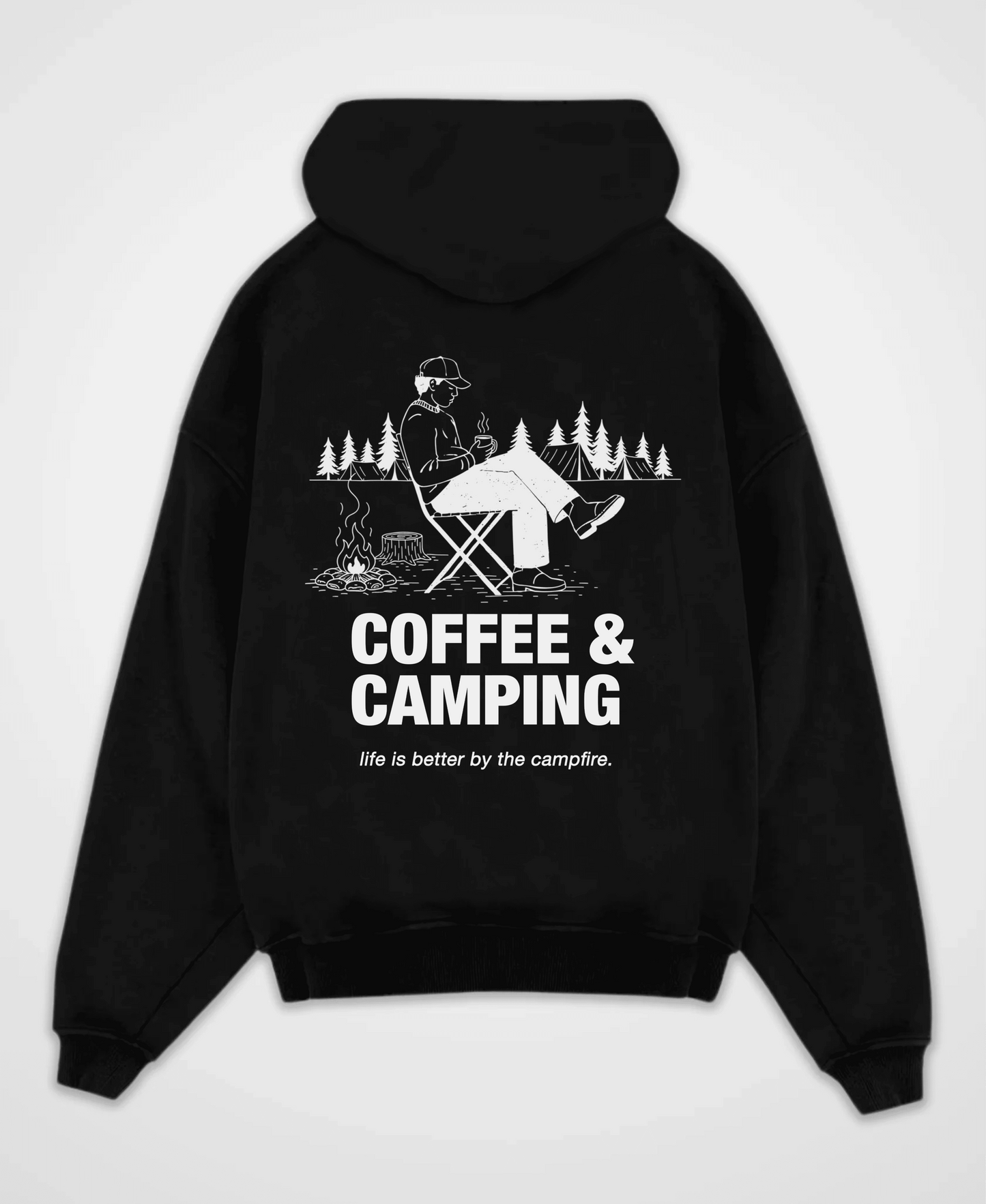 COFFEE & CAMPING OVERSIZED HOODIE