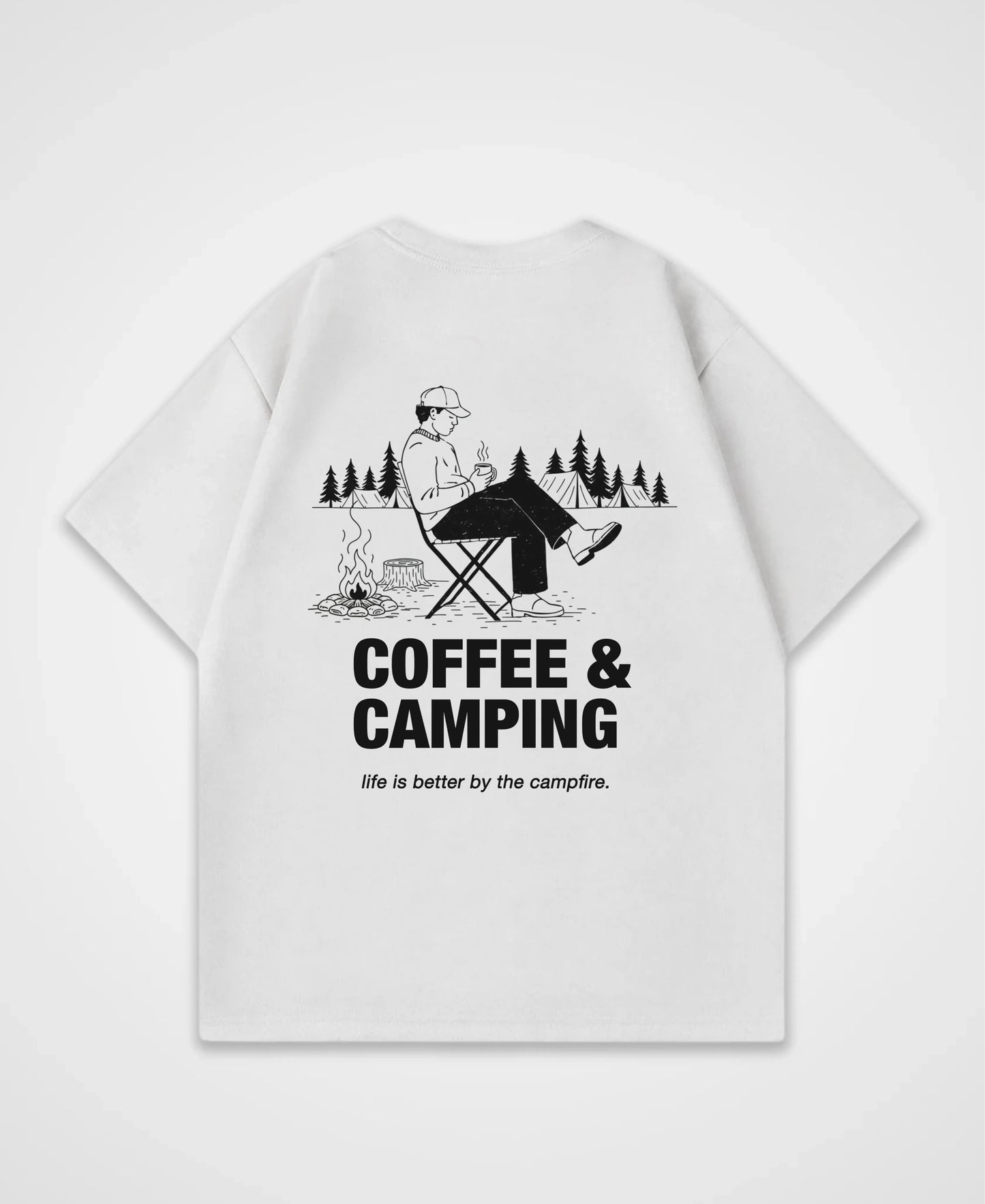 COFFEE & CAMPING OVERSIZED SHIRT