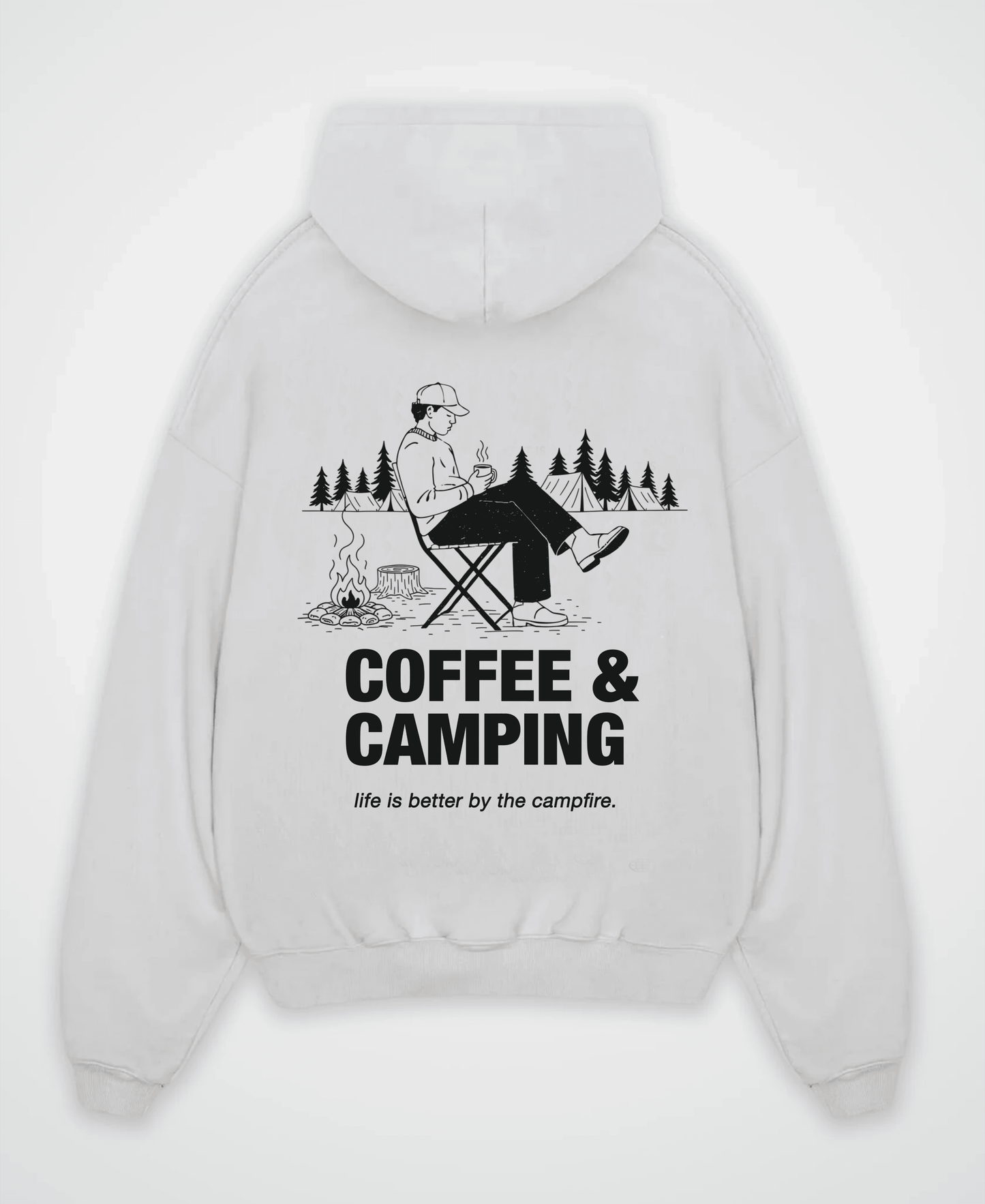 COFFEE & CAMPING OVERSIZED HOODIE
