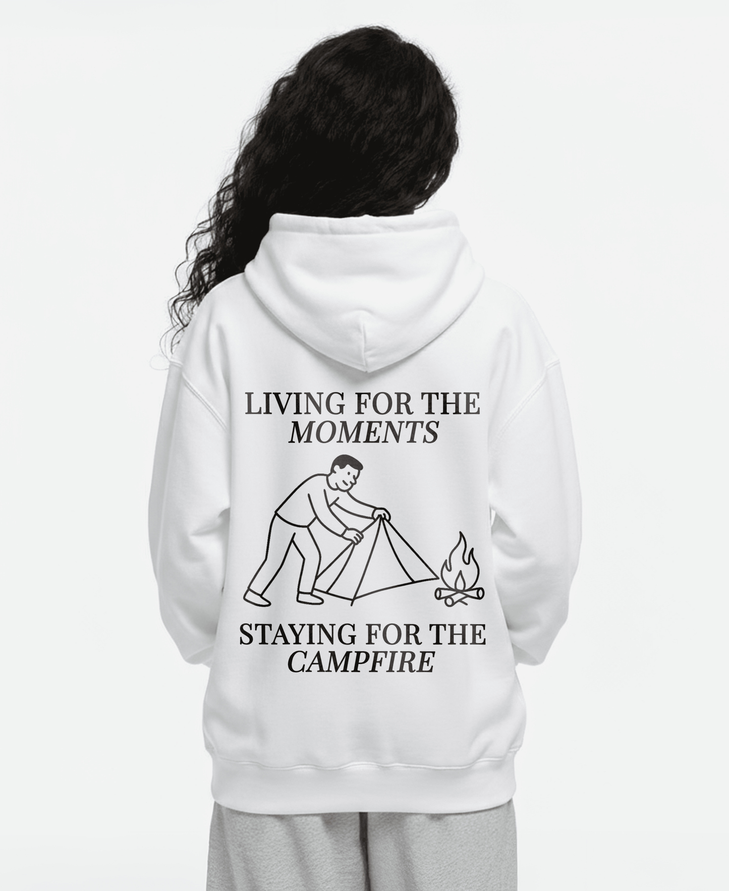 LIVING FOR THE MOMENTS OVERSIZED HOODIE