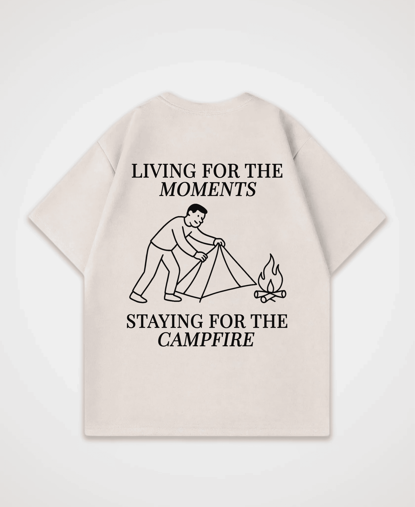 LIVING FOR THE MOMENTS OVERSIZED SHIRT