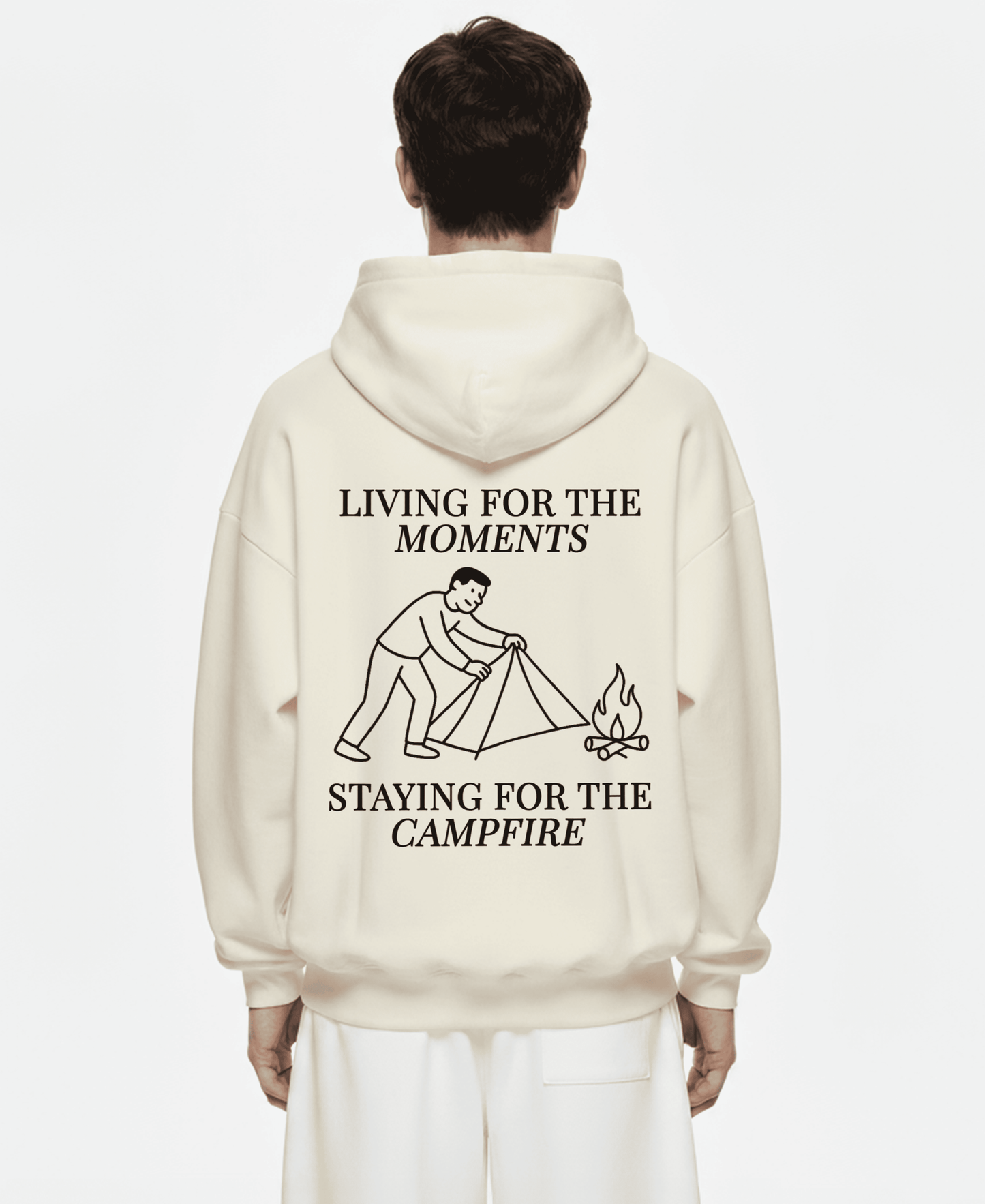 LIVING FOR THE MOMENTS OVERSIZED HOODIE