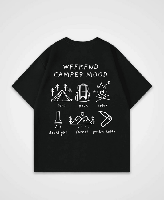 WEEKEND CAMPER MOOD OVERSIZED SHIRT