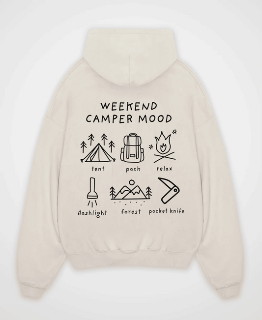 WEEKEND CAMPER MOOD OVERSIZED HOODIE
