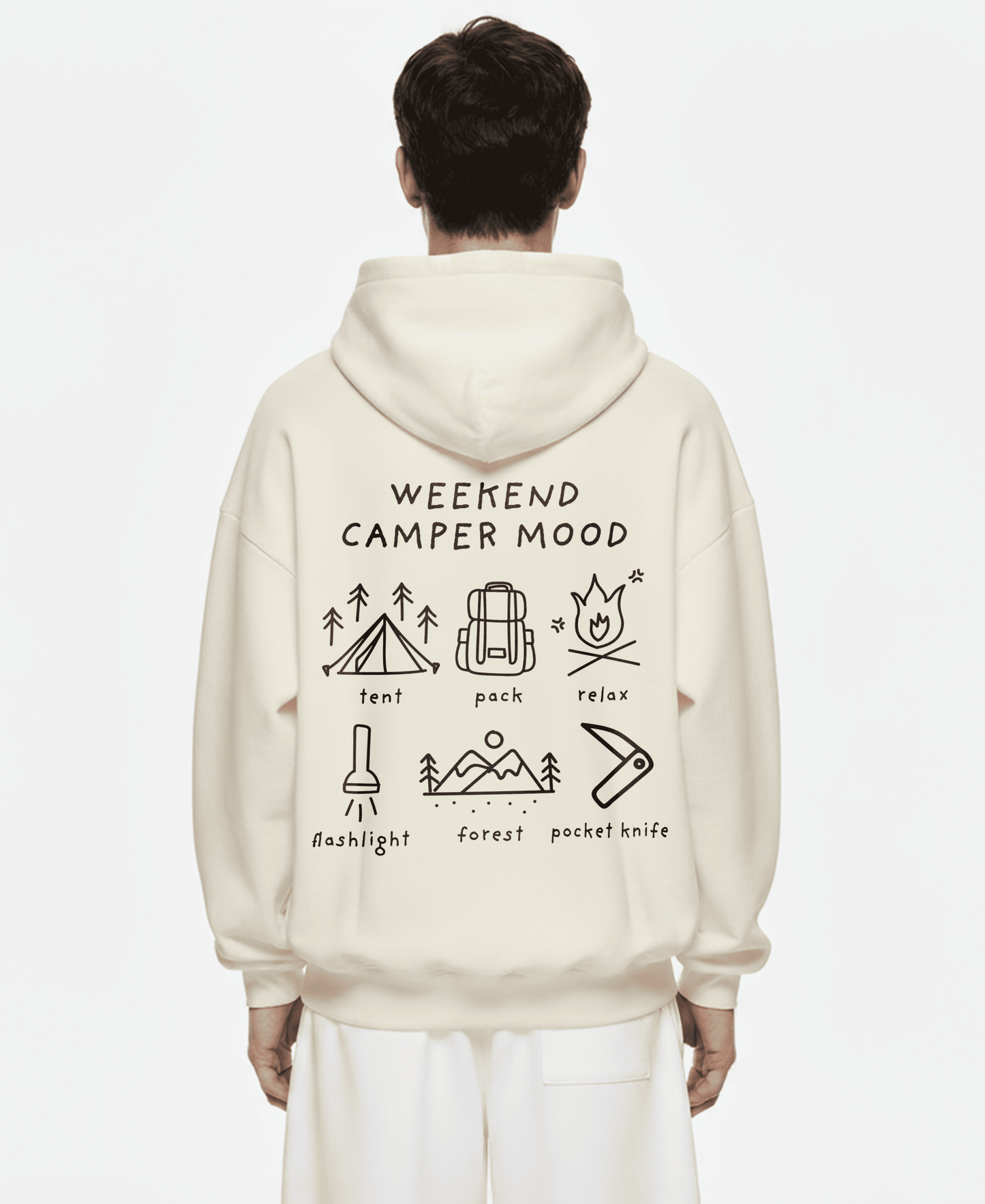 WEEKEND CAMPER MOOD OVERSIZED HOODIE