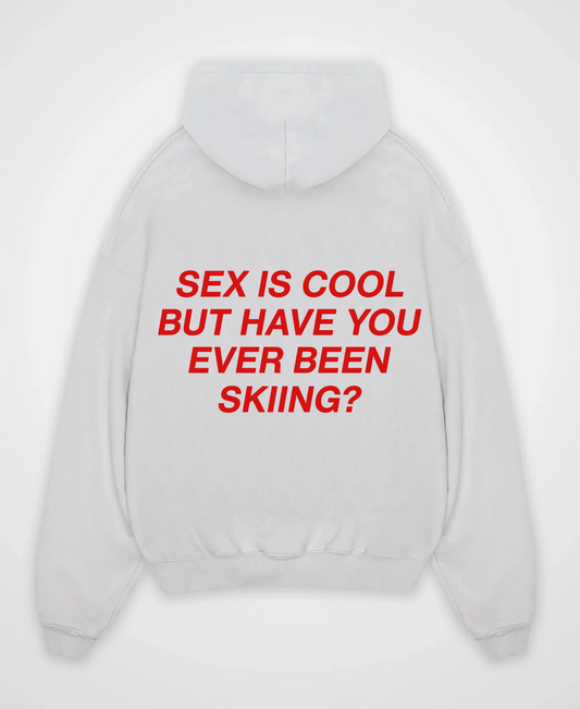 SEX IS COOL BUT SKIING OVERSIZED HOODIE