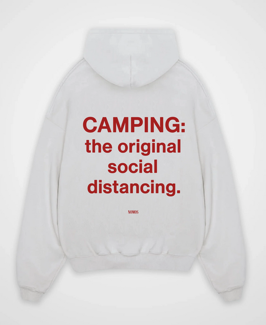 CAMPING THE ORIGINAL DISTANCING OVERSIZED HOODIE