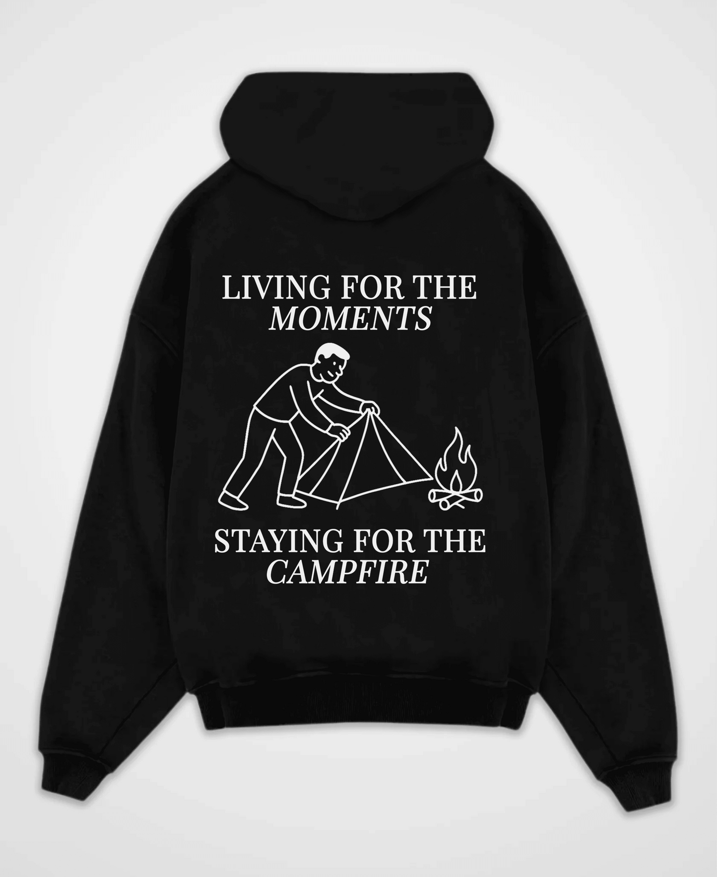 LIVING FOR THE MOMENTS OVERSIZED HOODIE