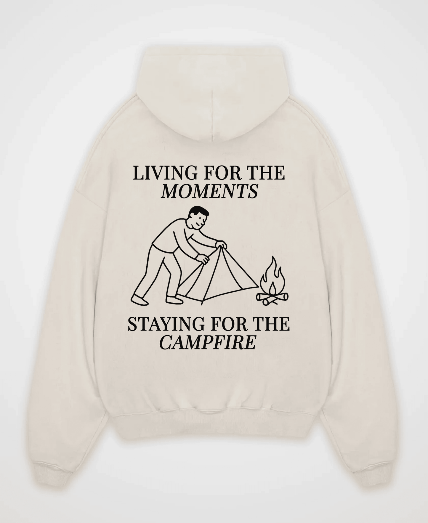 LIVING FOR THE MOMENTS OVERSIZED HOODIE