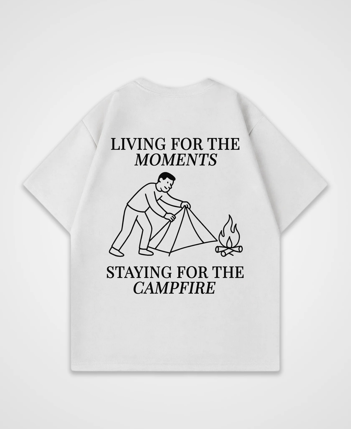 LIVING FOR THE MOMENTS OVERSIZED SHIRT