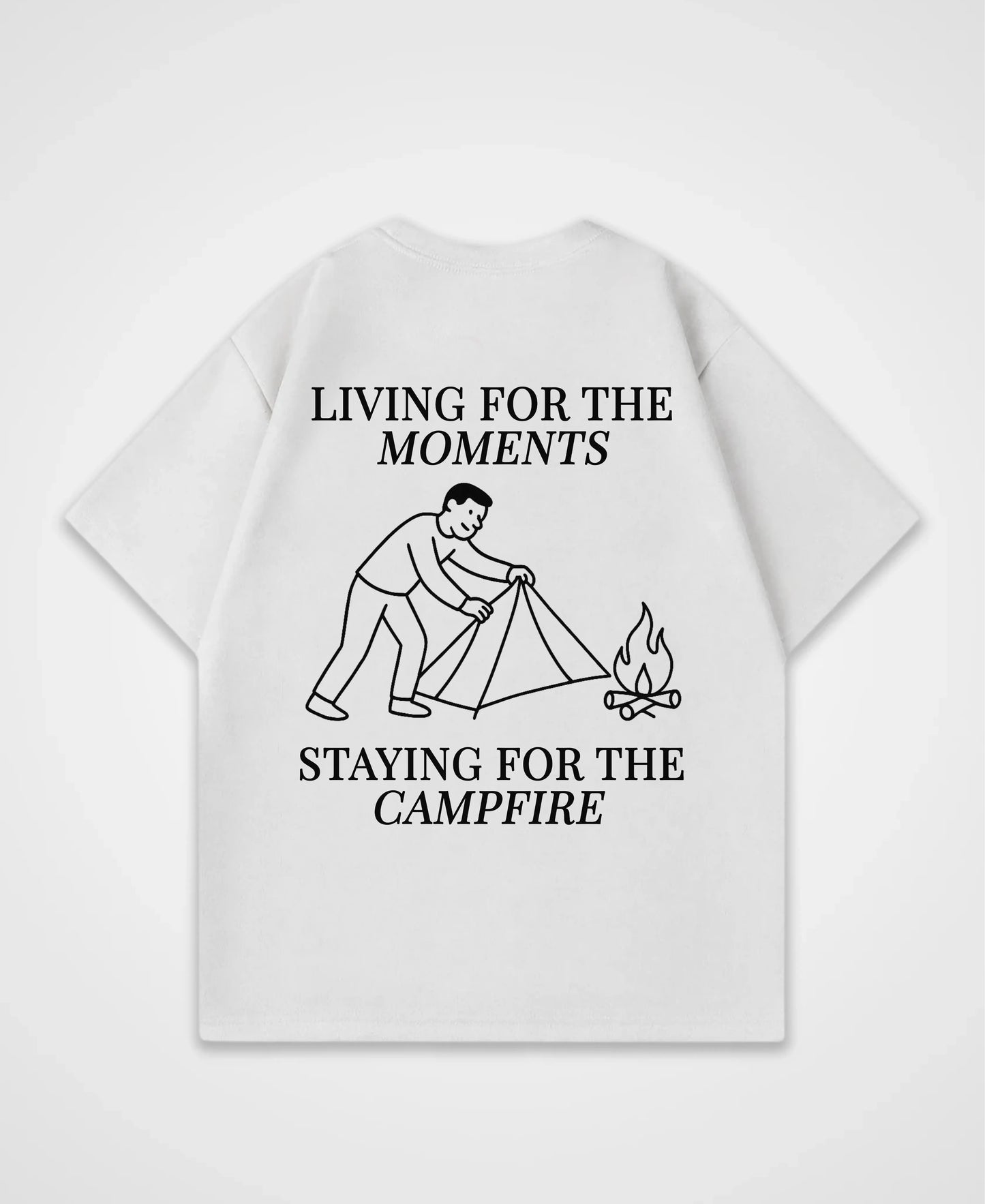 LIVING FOR THE MOMENTS OVERSIZED SHIRT