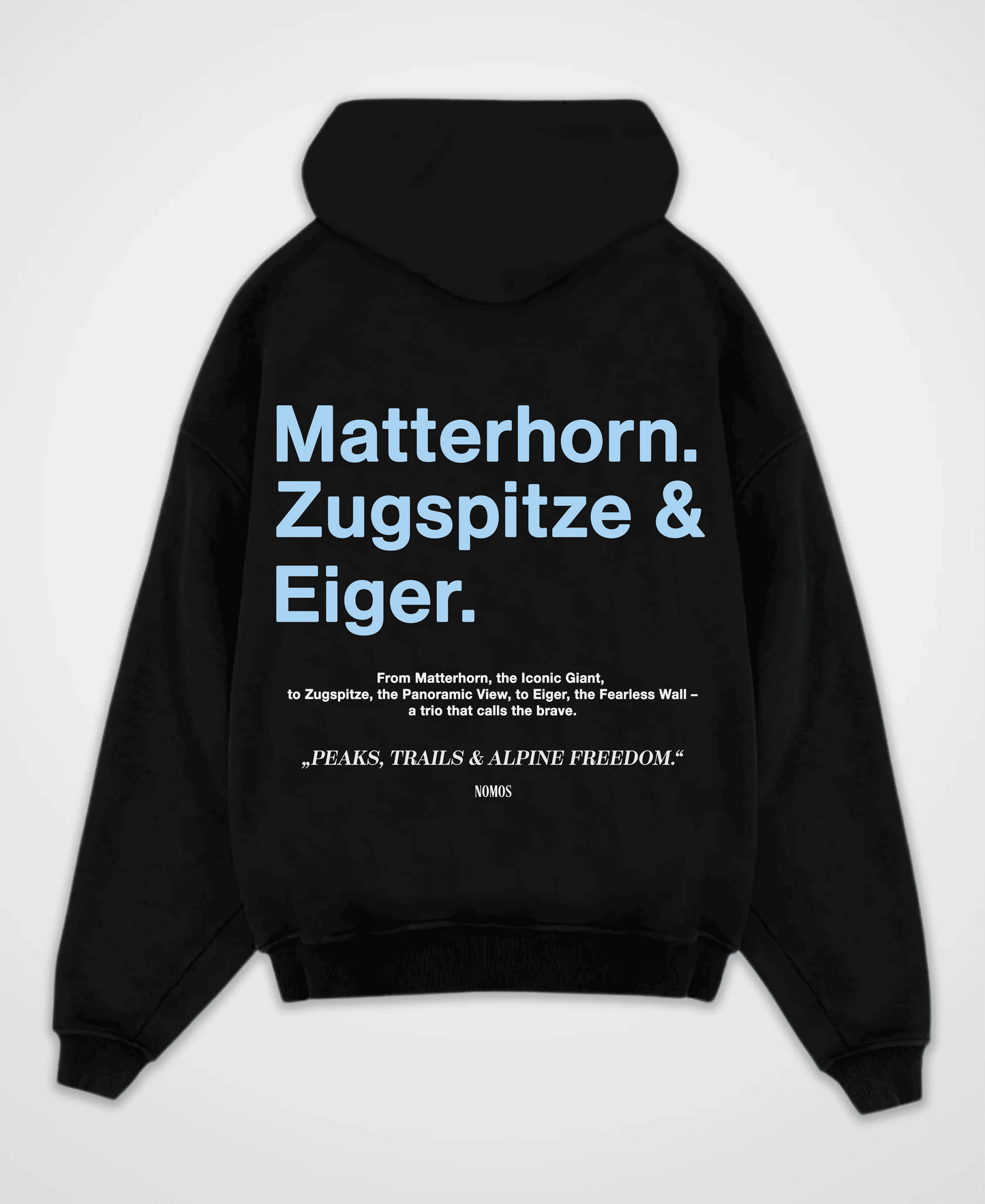 MATTERHORN, ZUGSPITZE & EIGER OVERSIZED HOODIE