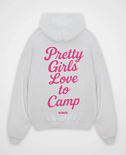 PRETTY GIRLS LOVE TO CAMP OVERSIZED HOODIE