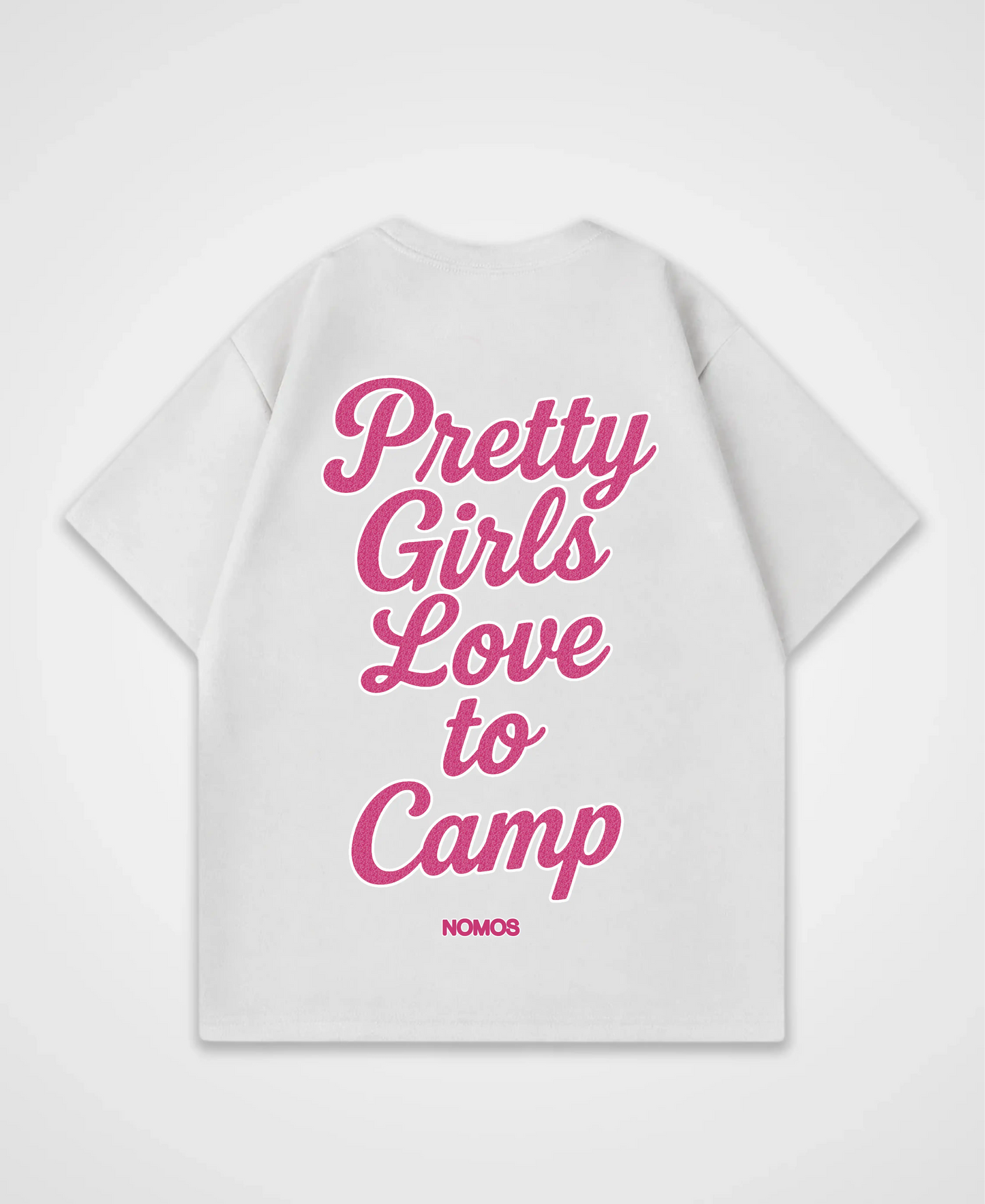 PRETTY GIRLS LOVE TO CAMP OVERSIZED SHIRT