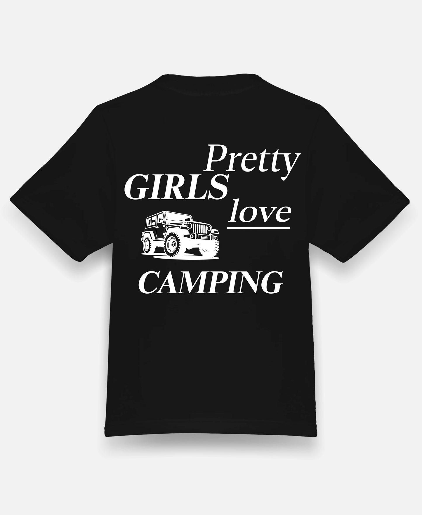 PRETTY GIRLS LOVE CAMPING ORGANIC REGULAR SHIRT