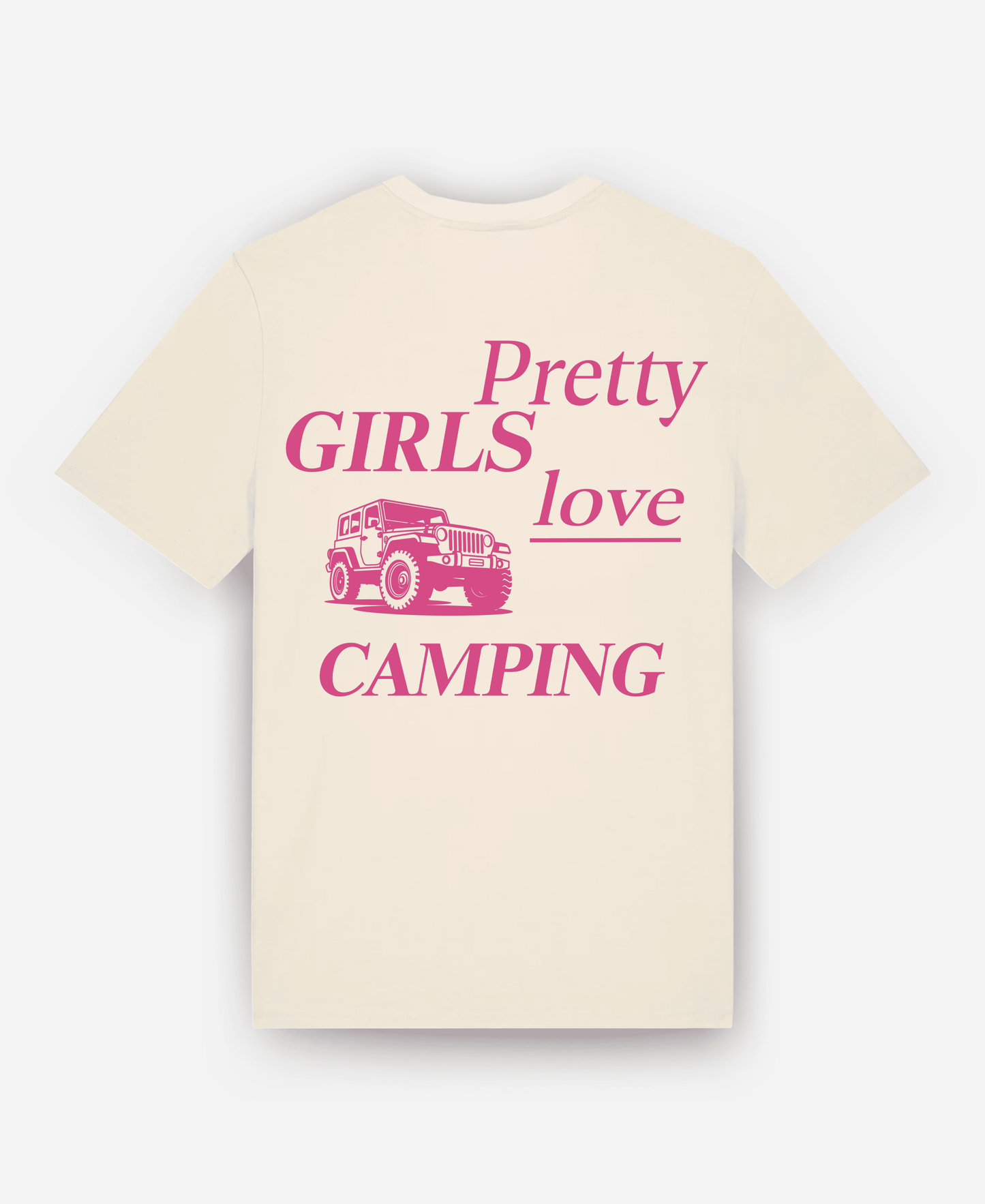 PRETTY GIRLS LOVE CAMPING ORGANIC REGULAR SHIRT