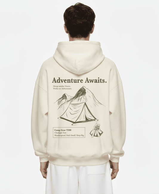 ADVENTURE AWAITS OVERSIZED HOODIE