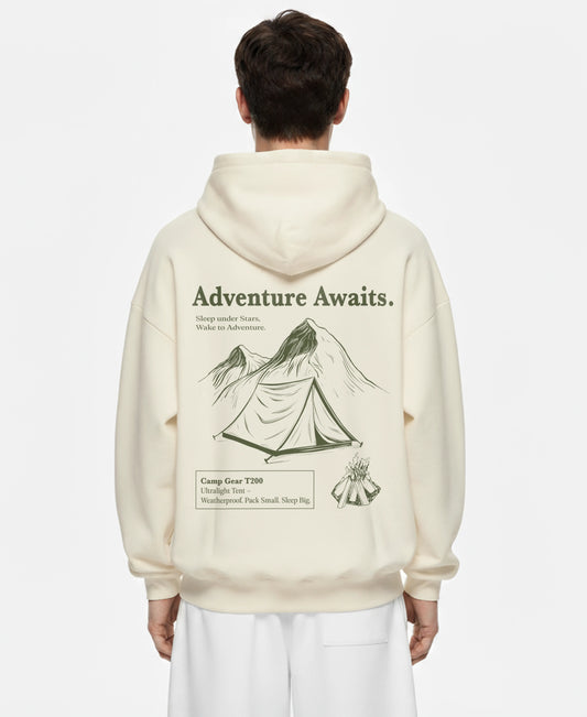 ADVENTURE AWAITS OVERSIZED HOODIE