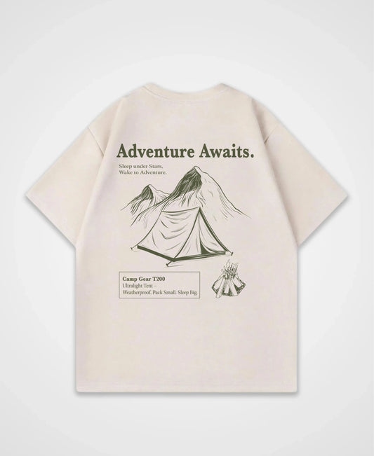 ADVENTURE AWAITS OVERSIZED SHIRT 