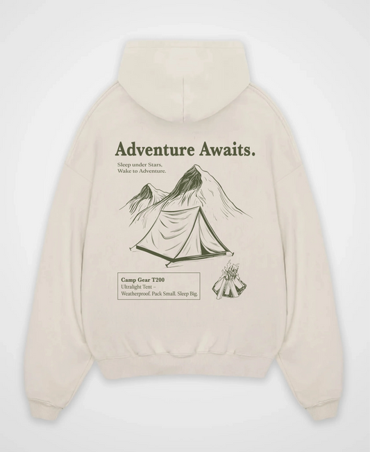 ADVENTURE AWAITS OVERSIZED HOODIE
