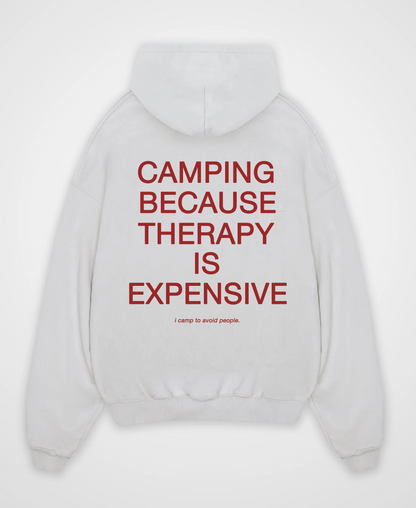CAMPING BECAUSE OVERSIZED HOODIE
