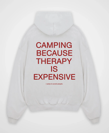 CAMPING BECAUSE OVERSIZED HOODIE