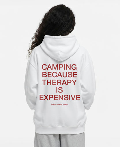 CAMPING BECAUSE OVERSIZED HOODIE