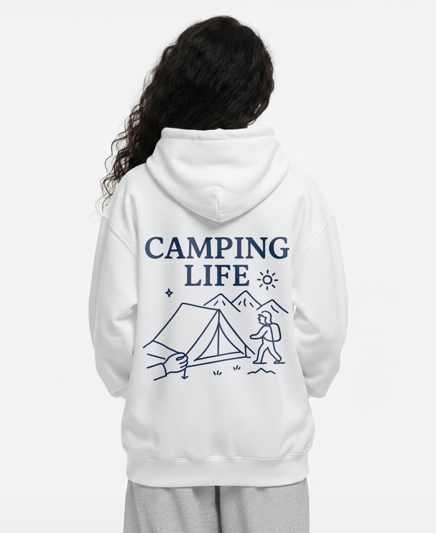 CAMPING LIFE OVERSIZED HOODIE