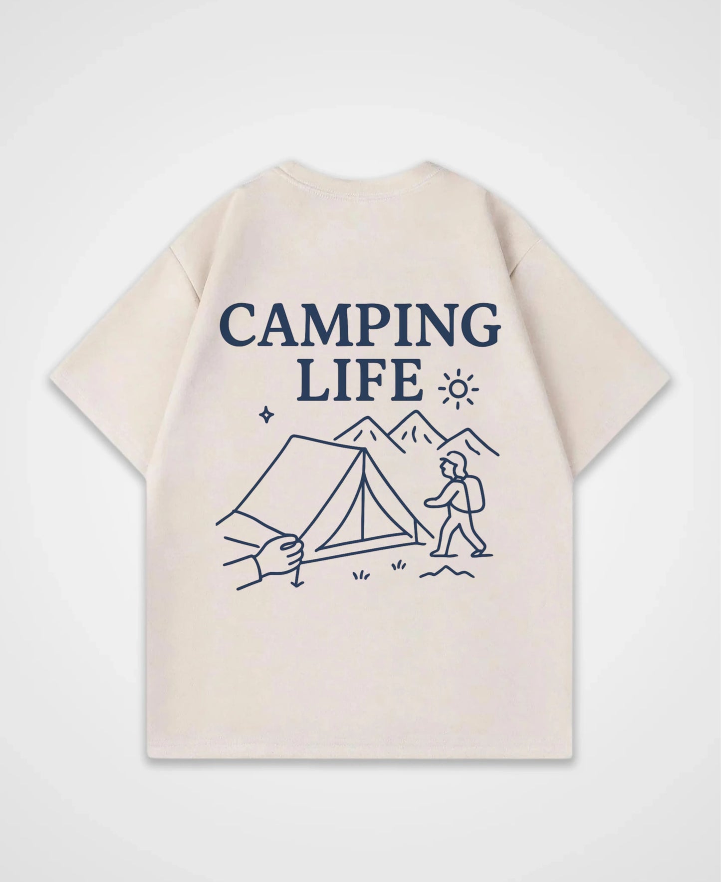 OK BUT FIRST CAMPING OVERSIZED SHIRT
