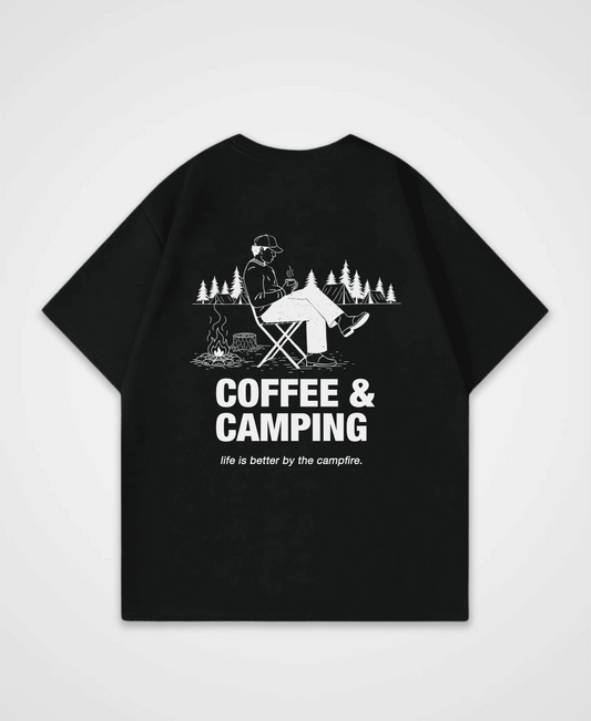 COFFEE & CAMPING OVERSIZED SHIRT