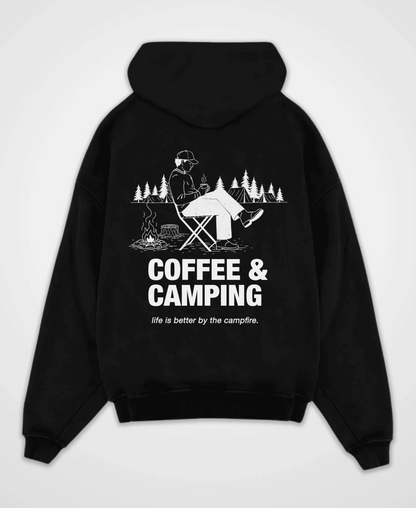 COFFEE & CAMPING OVERSIZED HOODIE