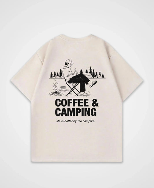 COFFEE & CAMPING OVERSIZED SHIRT