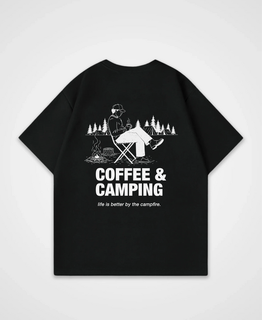 COFFEE & CAMPING OVERSIZED SHIRT