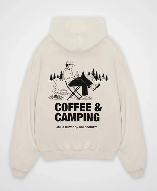 COFFEE & CAMPING OVERSIZED HOODIE