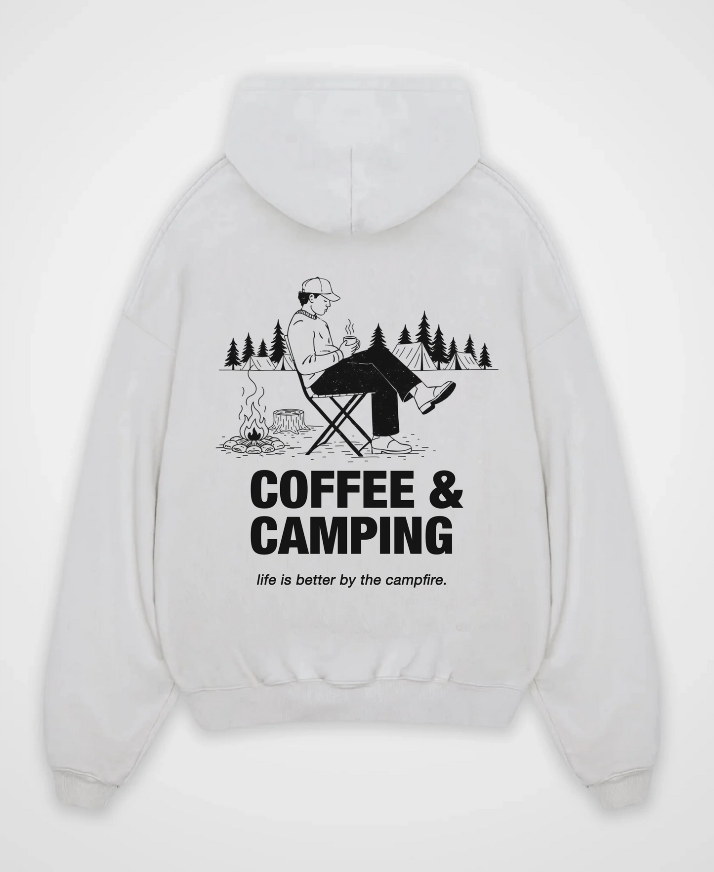 COFFEE & CAMPING OVERSIZED HOODIE