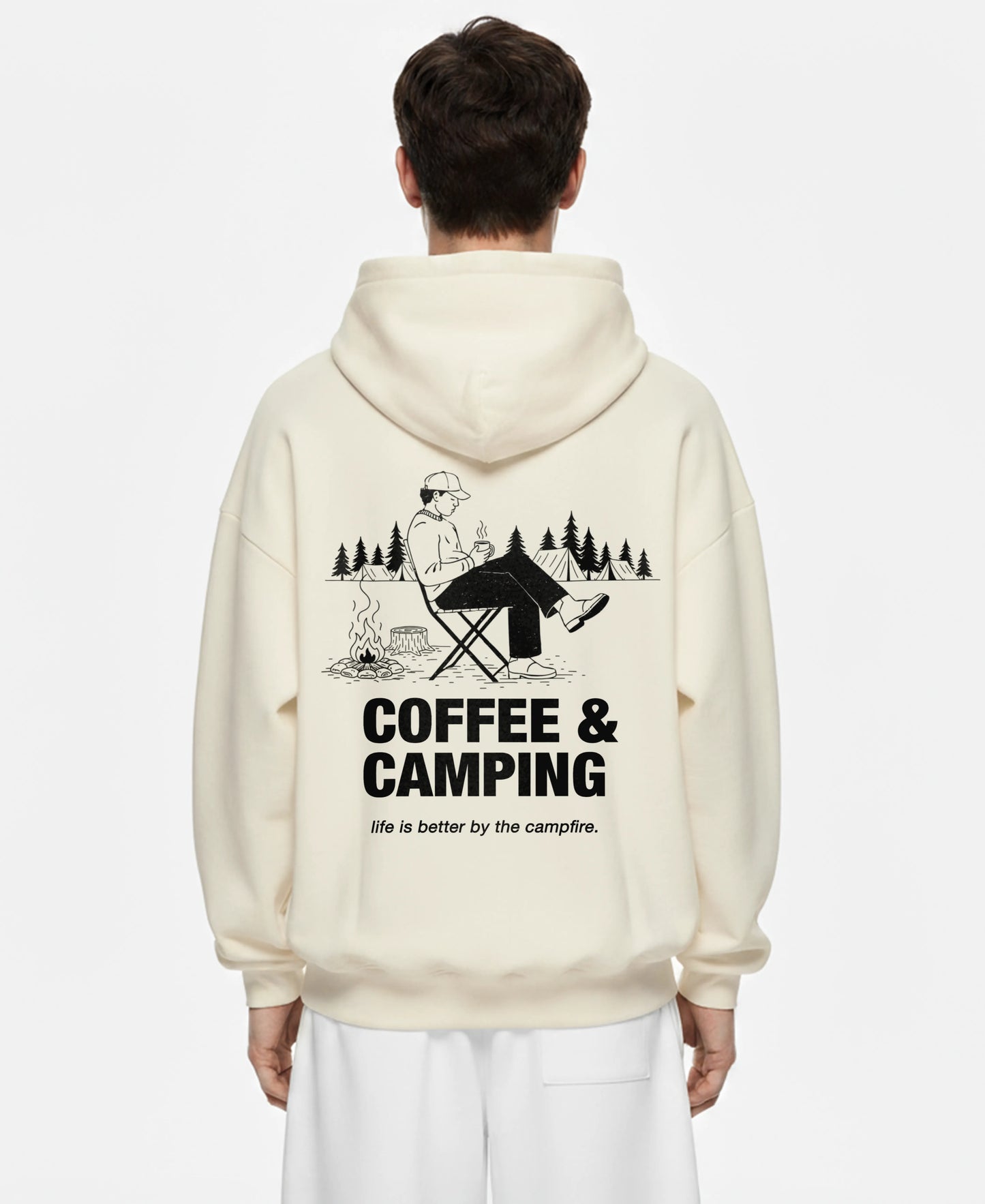 COFFEE & CAMPING OVERSIZED HOODIE
