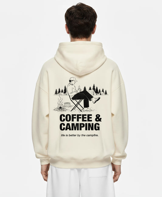 COFFEE & CAMPING OVERSIZED HOODIE