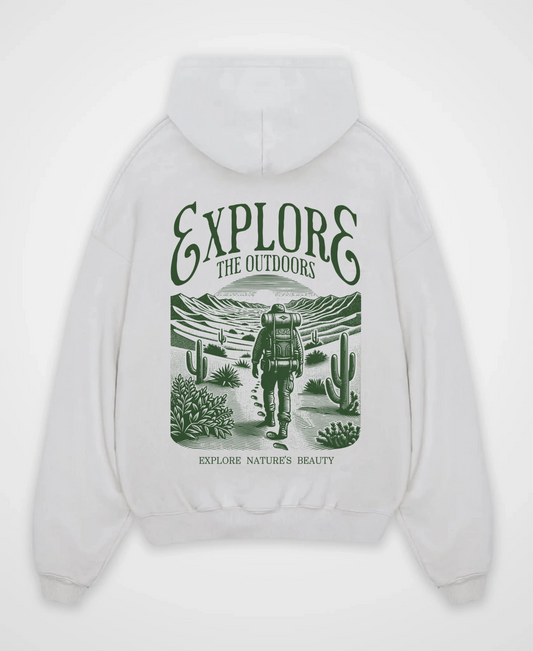 EXPLORE THE OUTDOORS OVERSIZED HOODIE