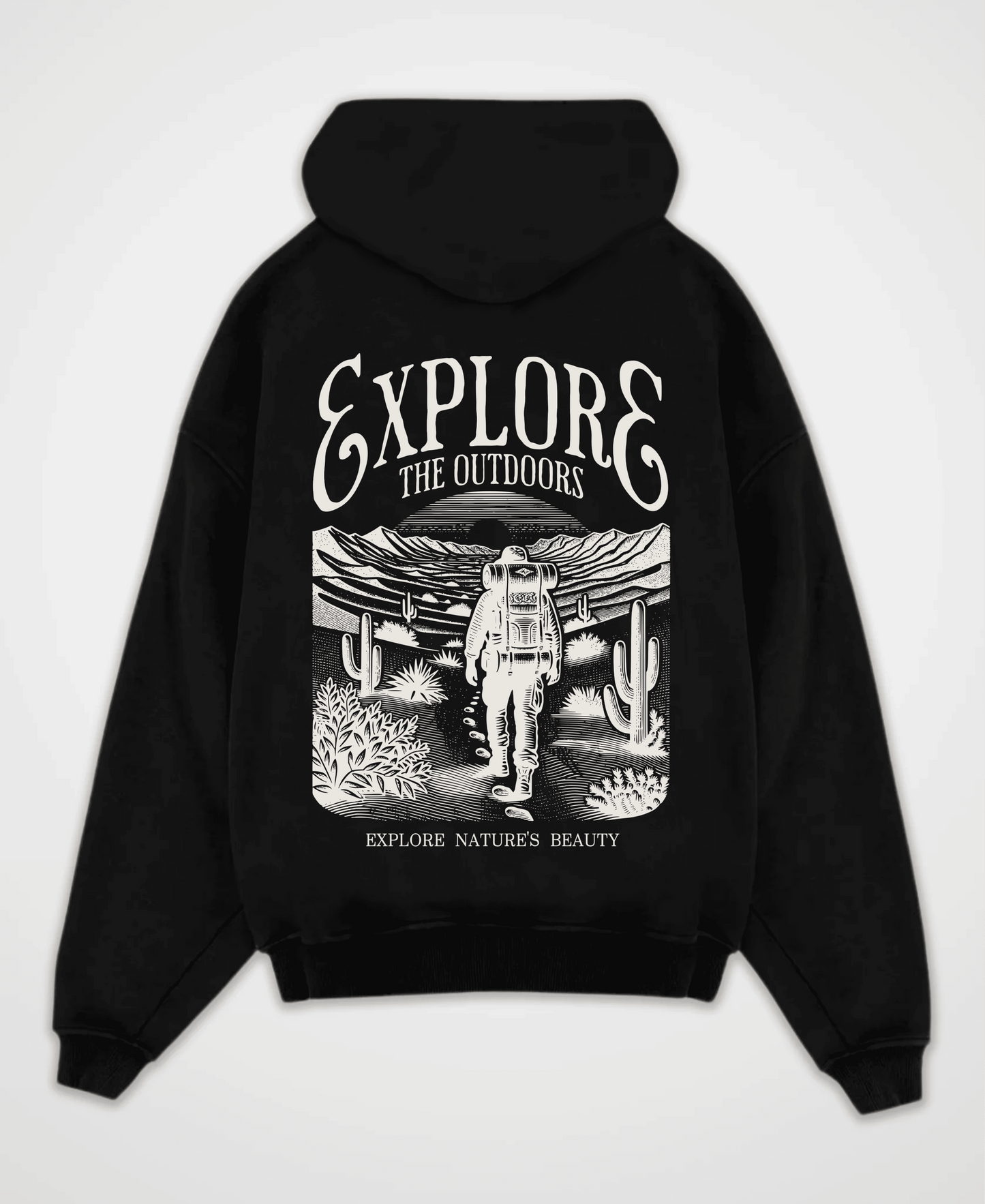 EXPLORE THE OUTDOORS OVERSIZED HOODIE