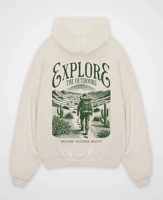 EXPLORE THE OUTDOORS OVERSIZED HOODIE