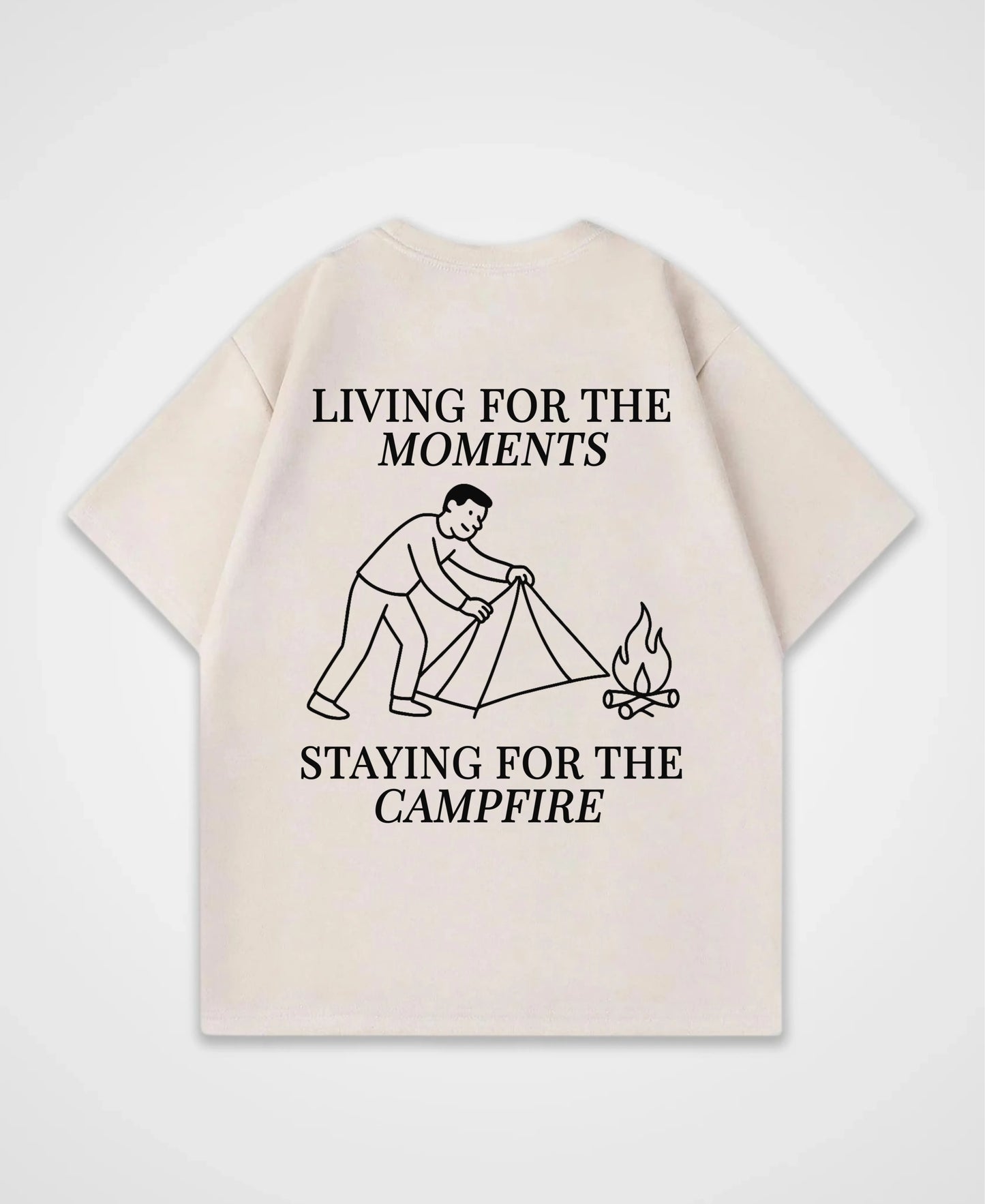 LIVING FOR THE MOMENTS OVERSIZED SHIRT