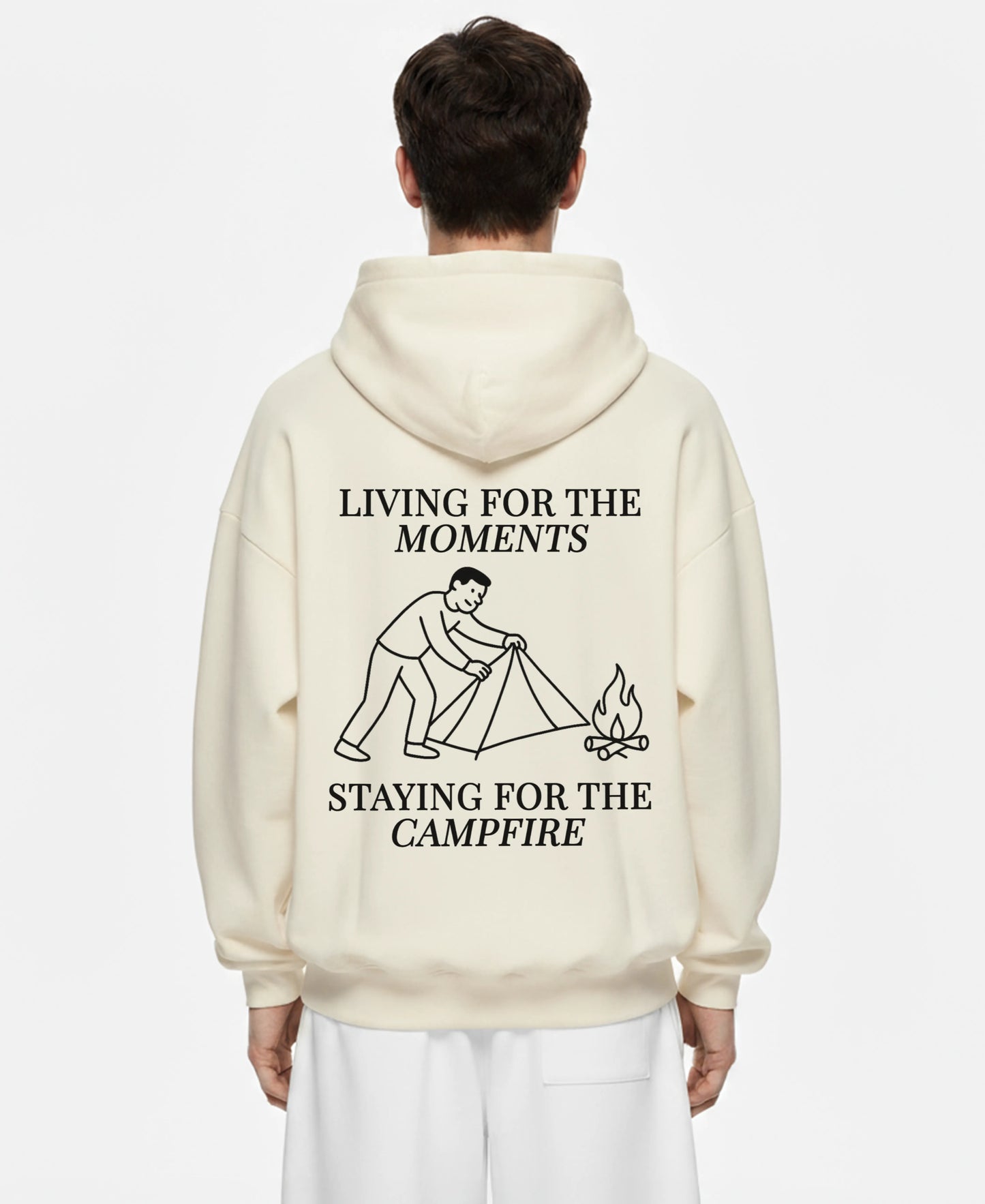 LIVING FOR THE MOMENTS OVERSIZED HOODIE