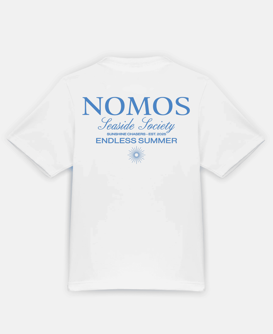 SEASIDE SOCIETY ORGANIC REGULAR SHIRT BLUE